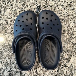 Brand new navy crocs